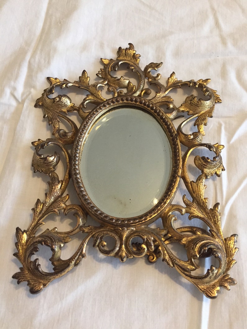Brass Dresser Mirror Etsy