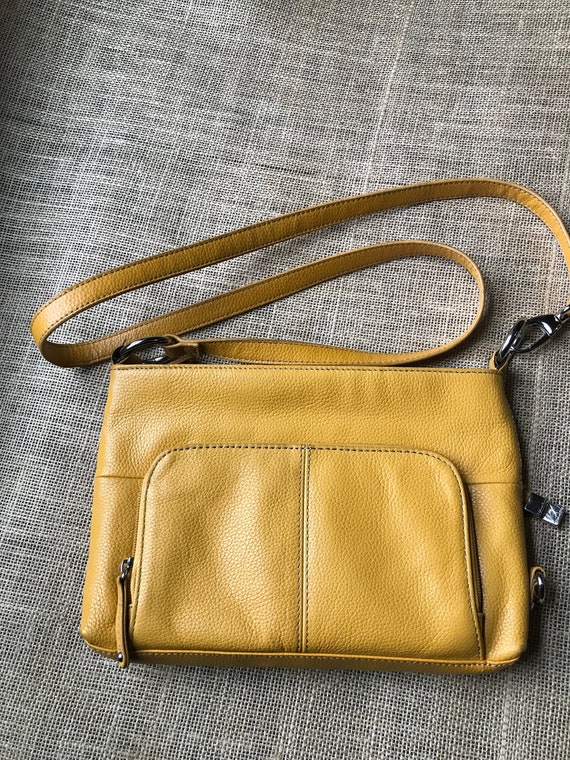Leather cross body bag