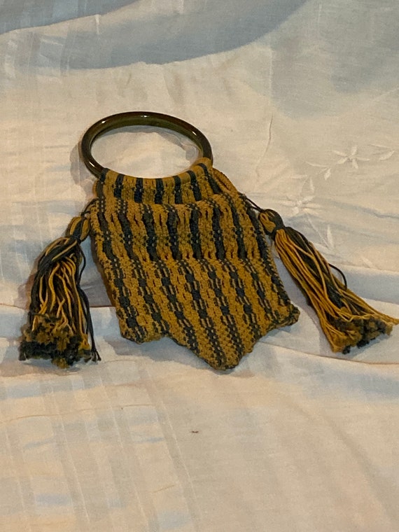 Vintage hand woven bag - image 1