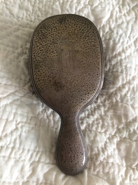 Hair Brush Sterling Silver Etsy