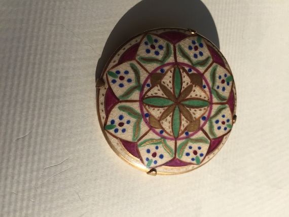 Hand painted brooch - image 1