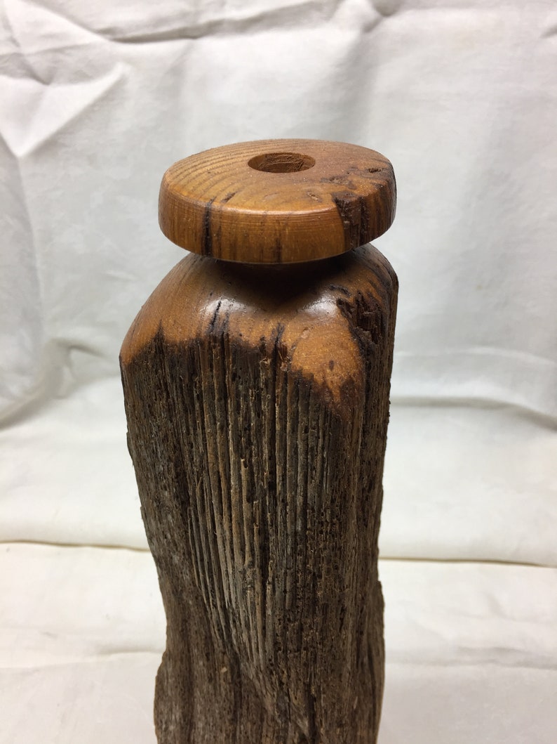 Natural Wood Vase Etsy
