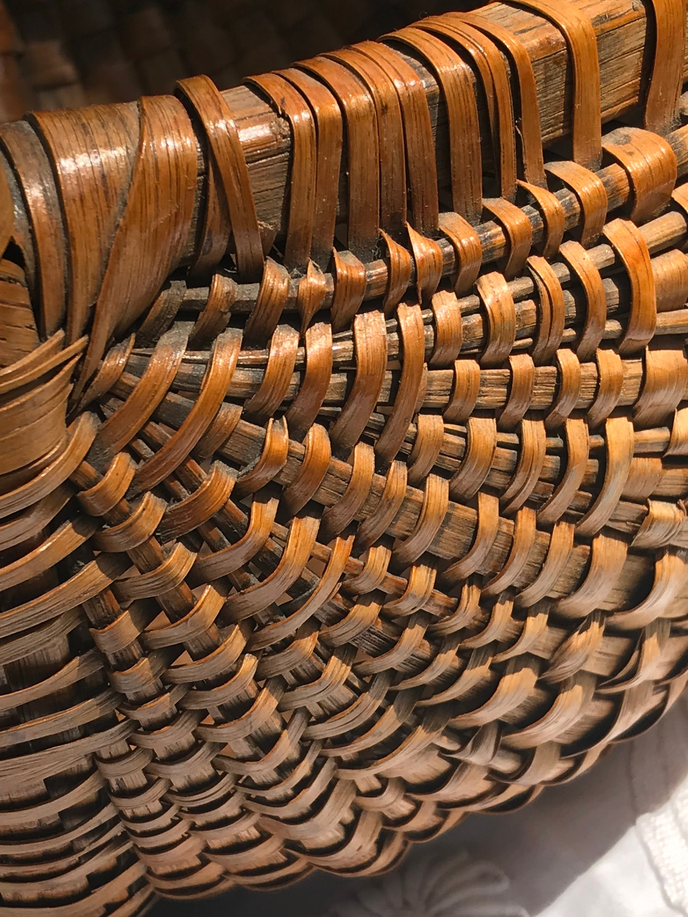 Woven Basket W/ Handle - Etsy