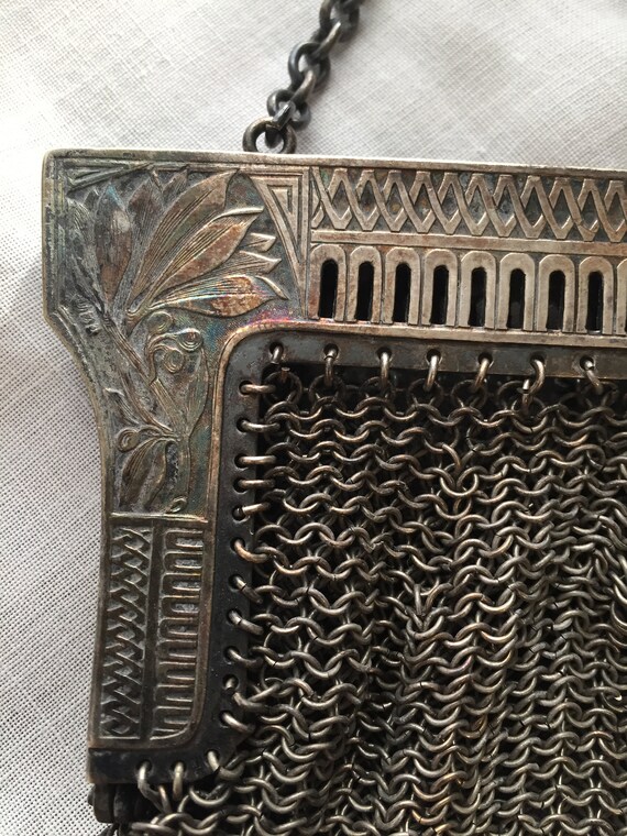 metal chain link purse - image 2