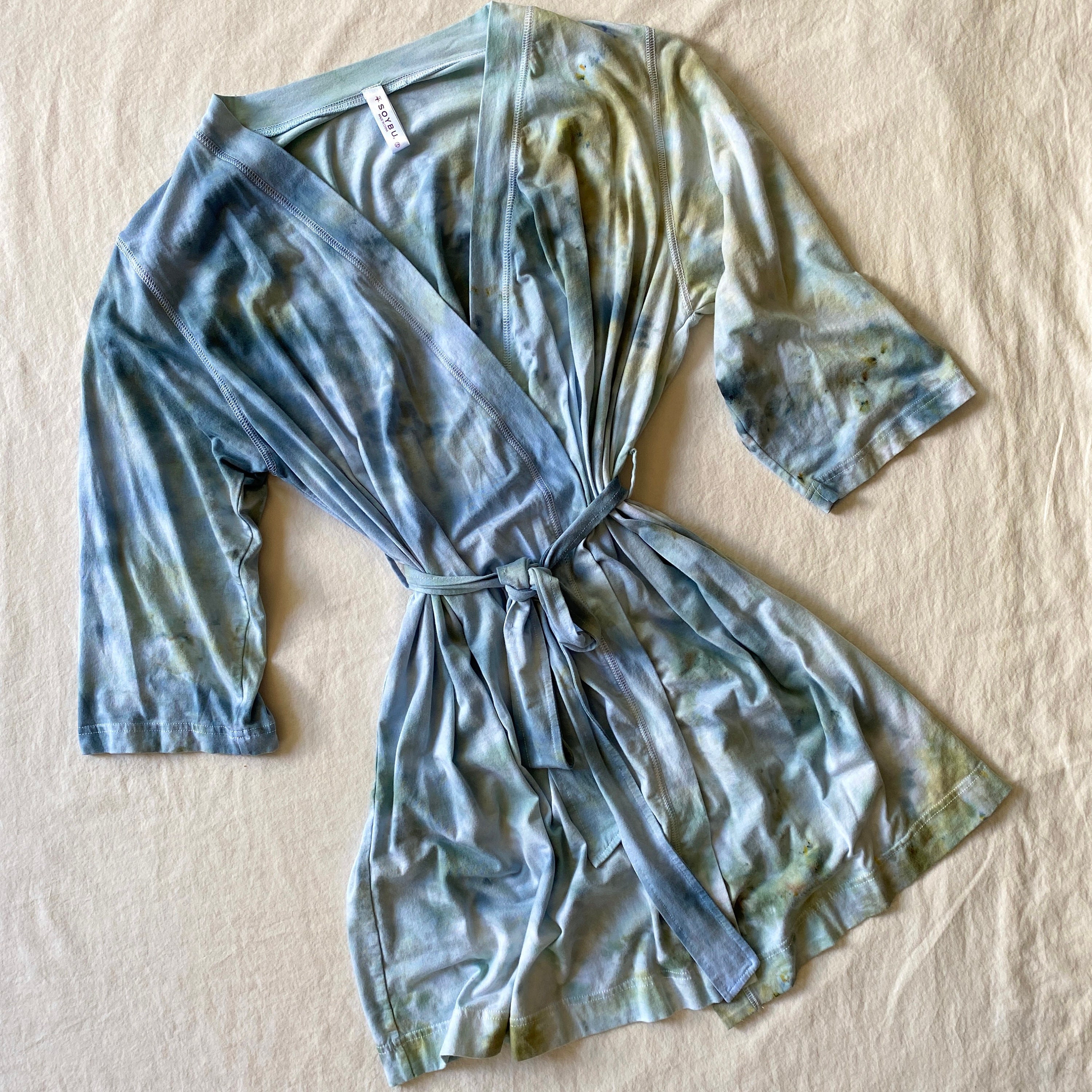 Tie dye robe S/M comfy stretchy soft cotton bridesmaid Etsy