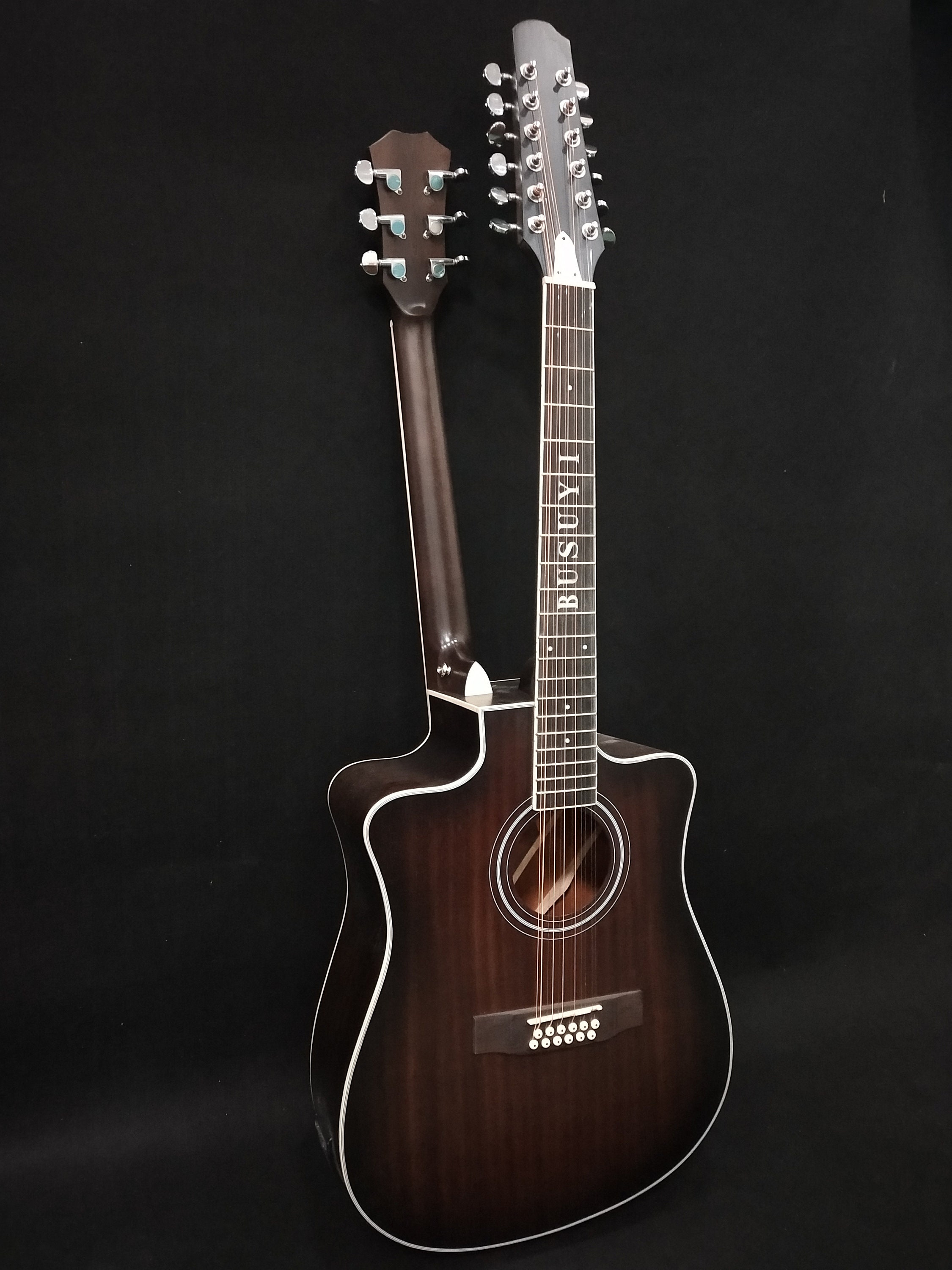 12/6 String 2 Sides, Double Neck, Acoustic/electric Busuyi
