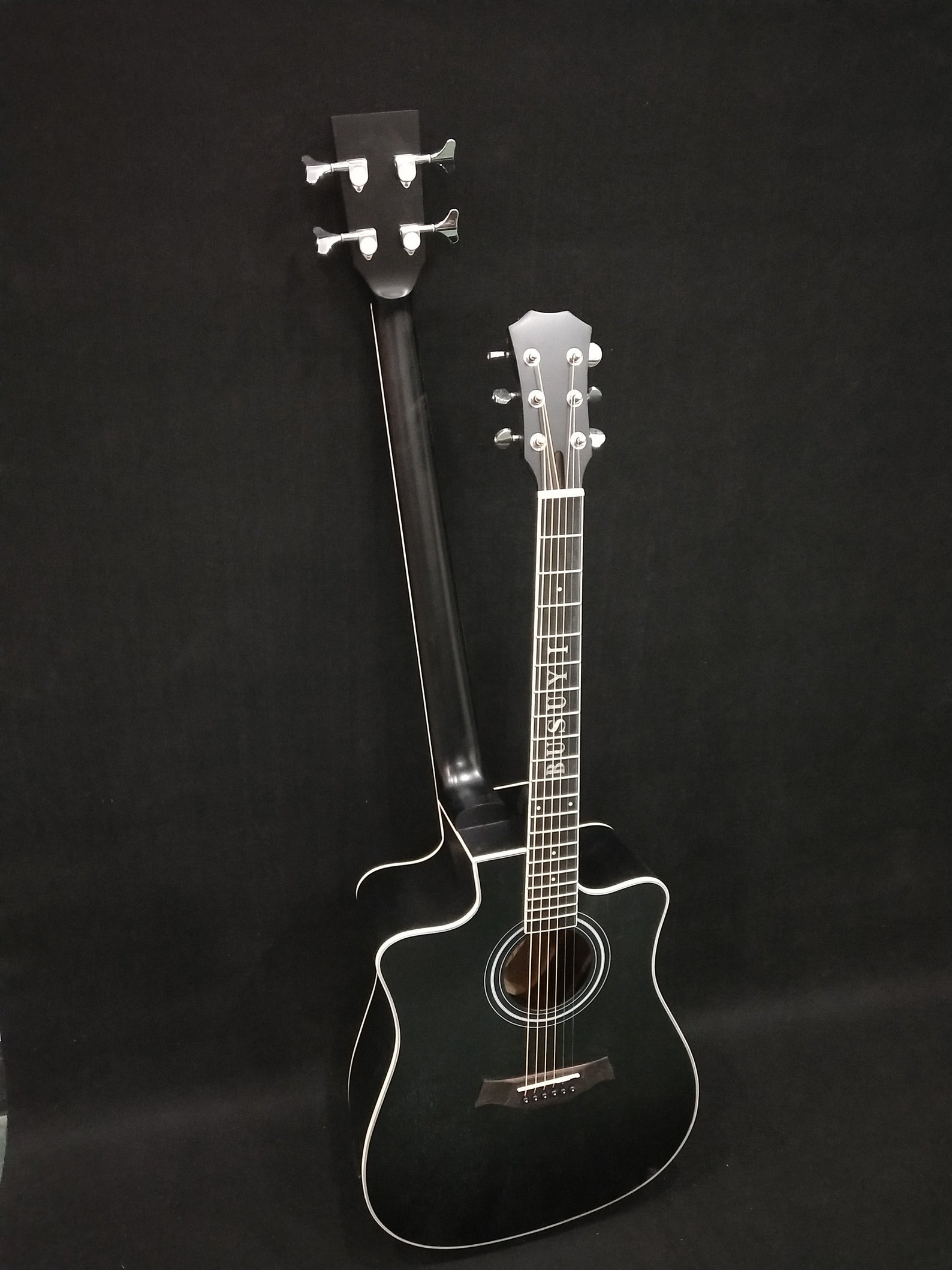 Acoustic Double Neck 4 String Bass / 6 String Lead Combo 2020 Guitar