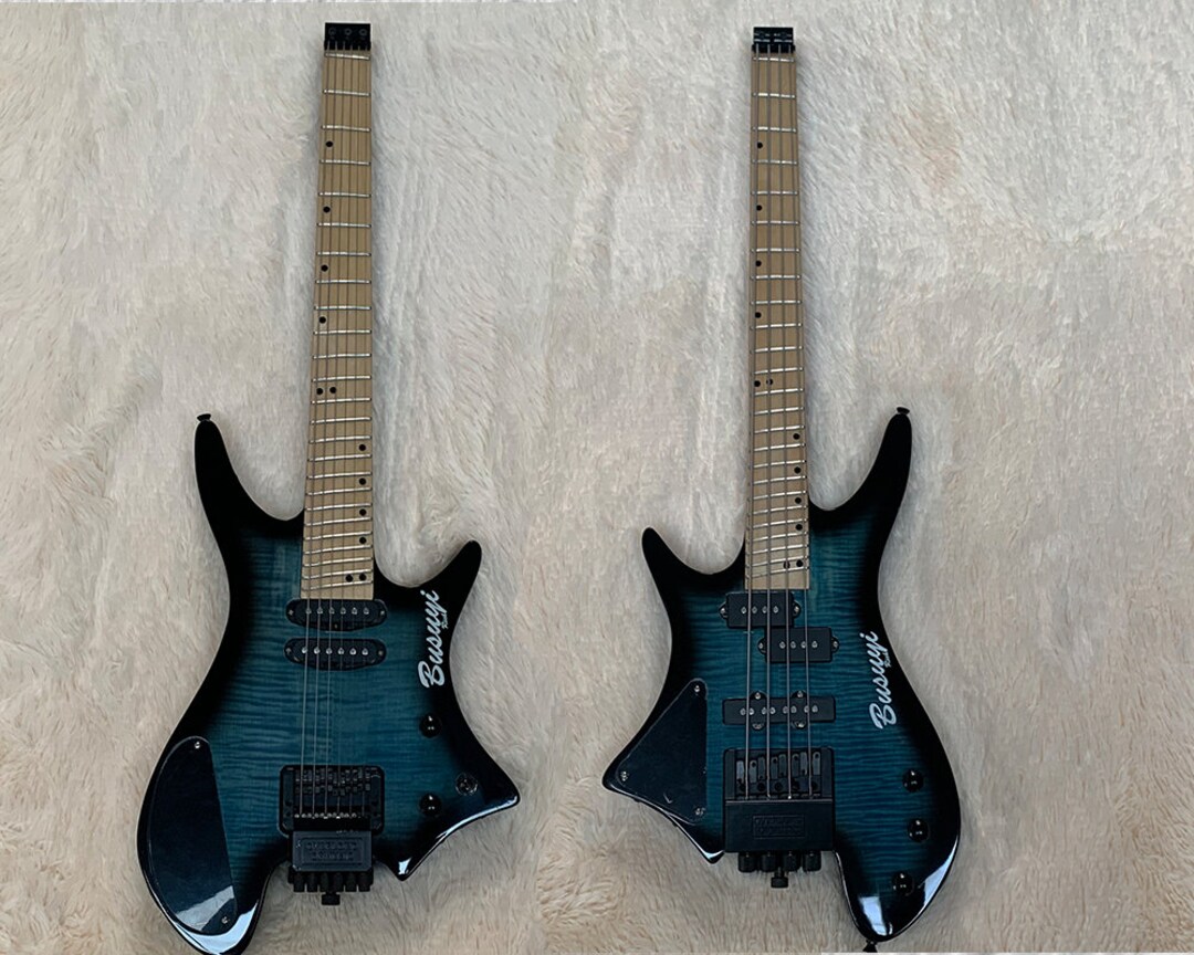 Headless Bass Bridge - Single String Fanned Bridge For 5 & 6 String Headless Bass Guitars