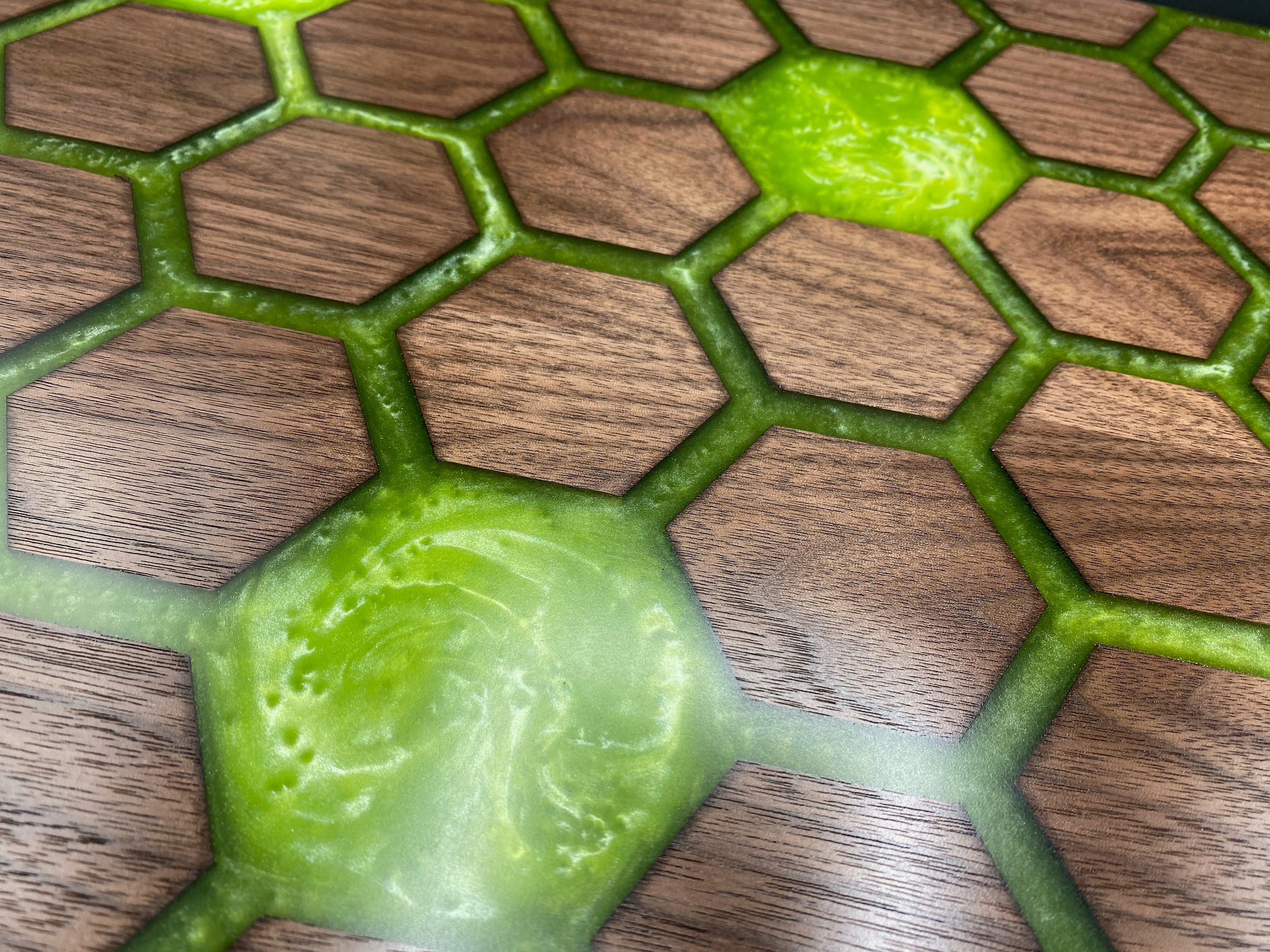 Wood and Epoxy Wall Art, Charcuterie Board, Walnut, Wall Art, Epoxy Art