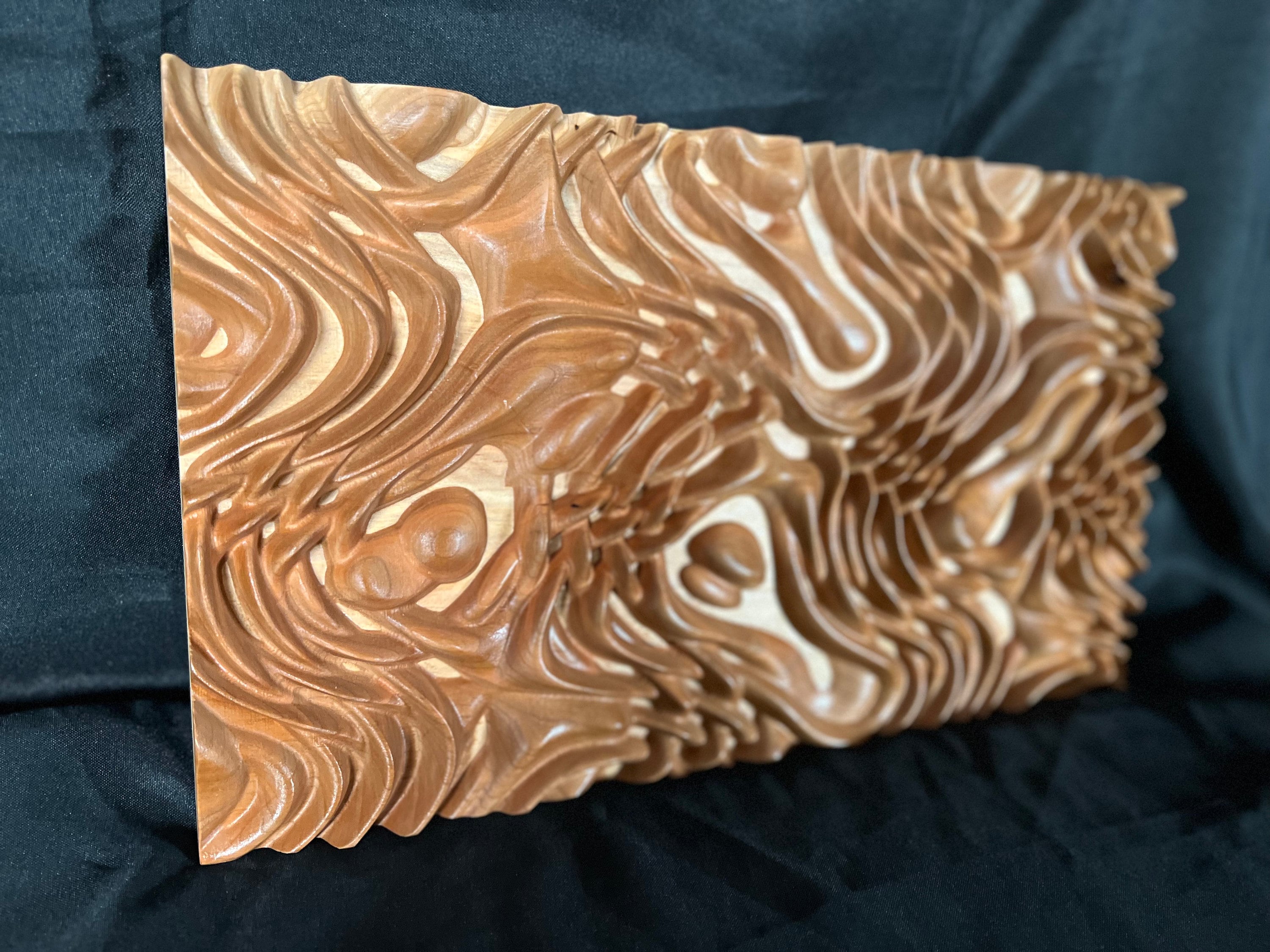 Wood Wall Art, Black Walnut Hardwood, Cherry Hardwood, Wall Décor, Art ...