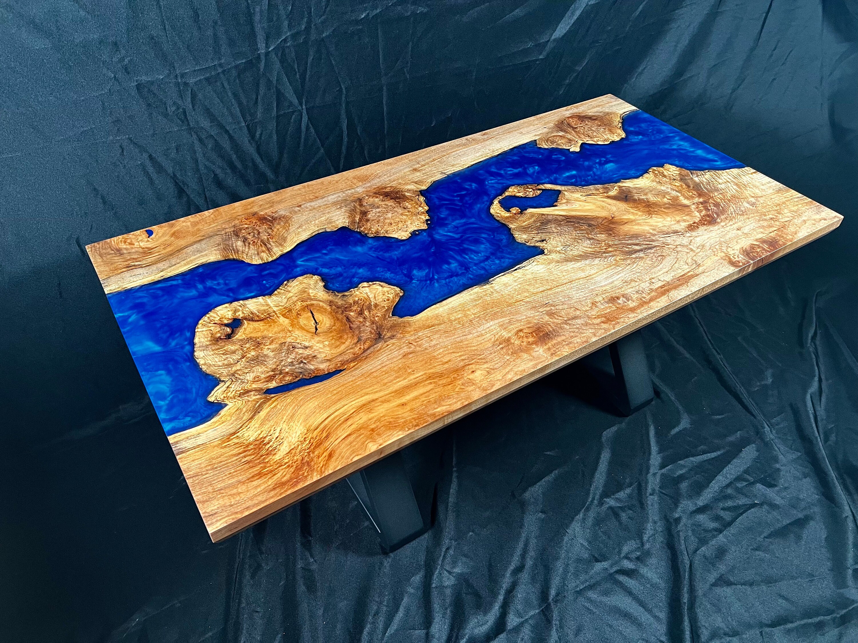 Epoxy Maple Burl Wood Coffee Table - Etsy