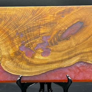 Charcuterie board, Maple burl wood and epoxy serving tray, live edge, burl, epoxy art, epoxy resin, epoxy river