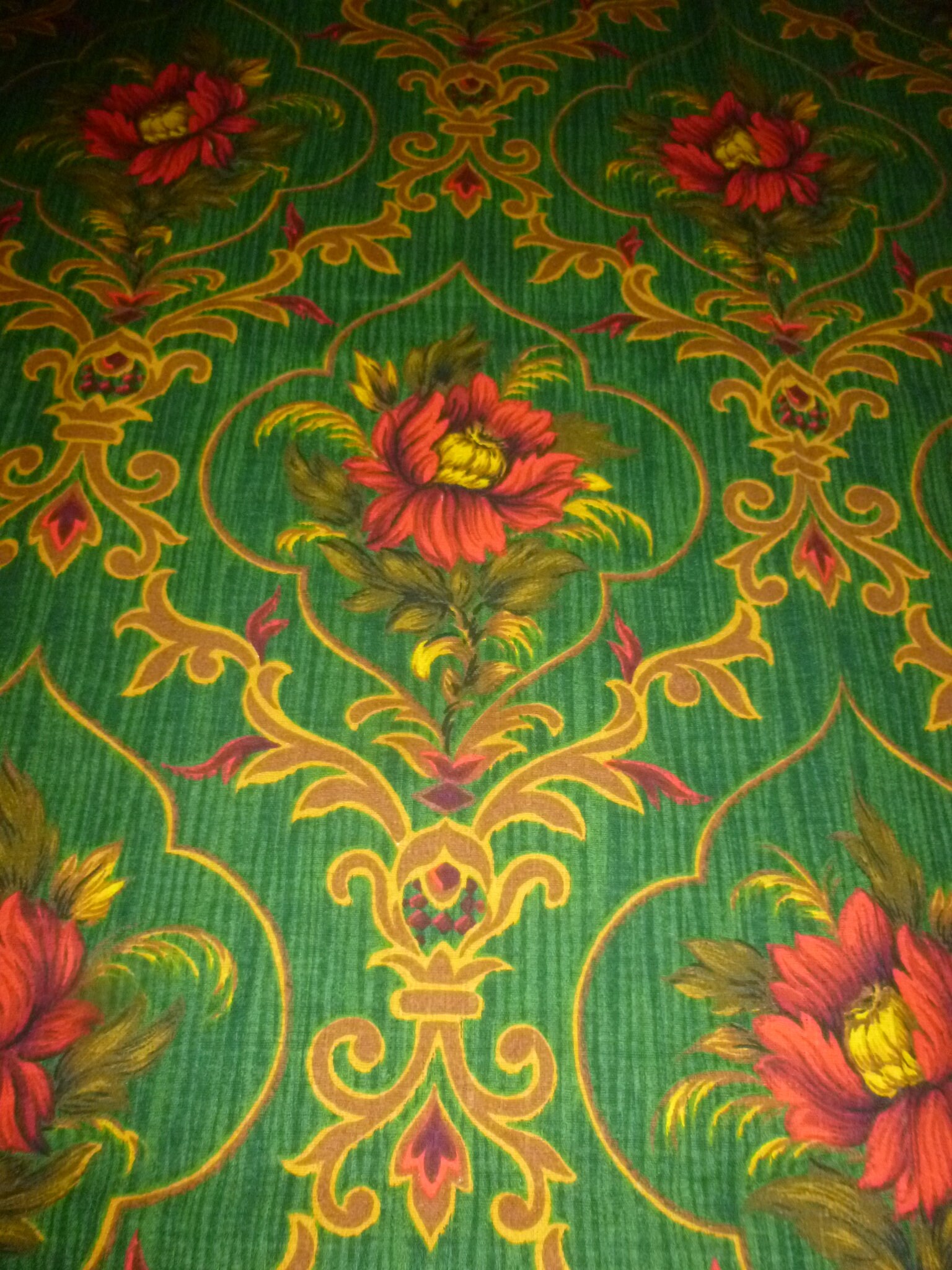 Tissu Vintage Ameublement Floral 5 Mètres