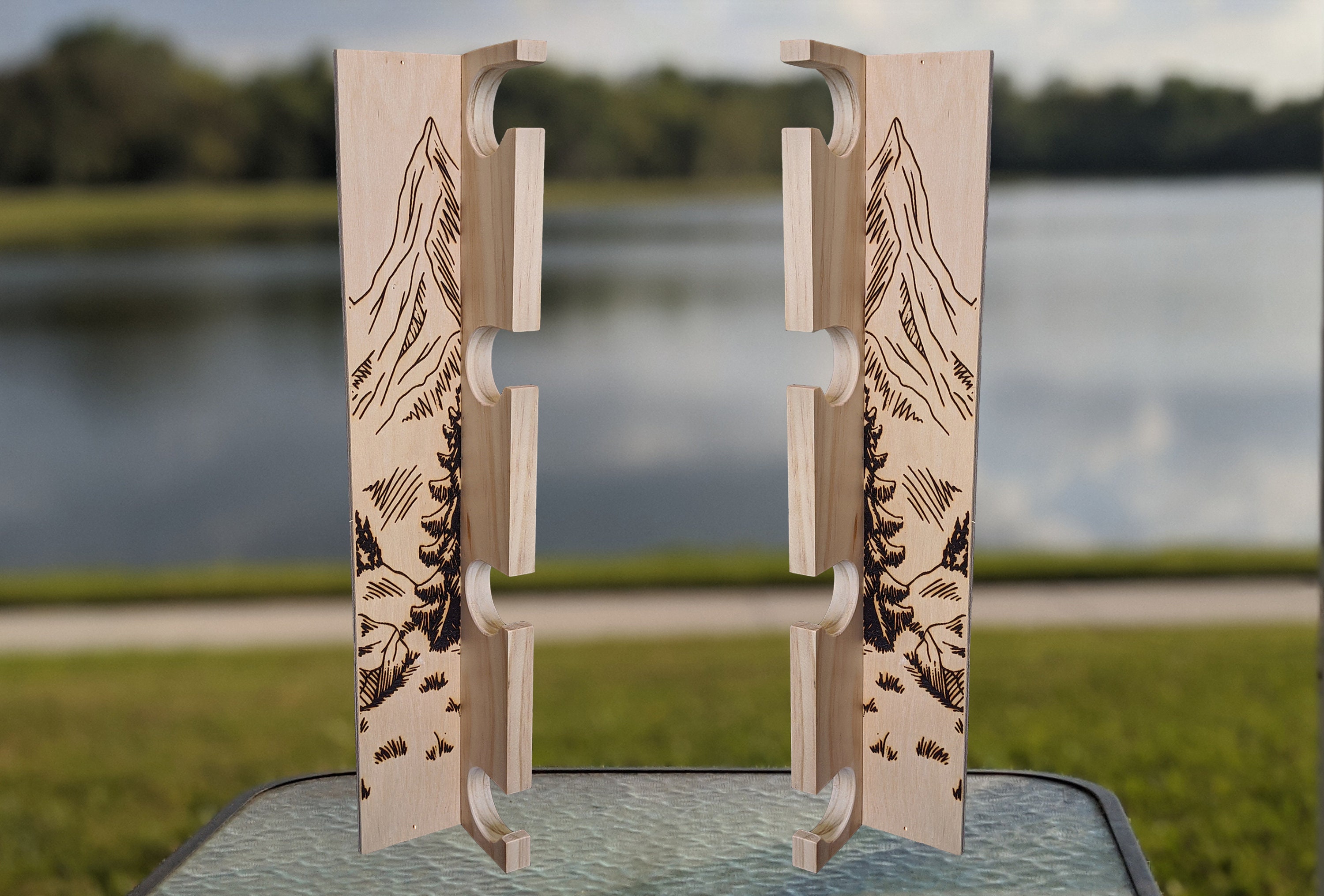 Wall Mount Fishing Rod Holder | Etsy