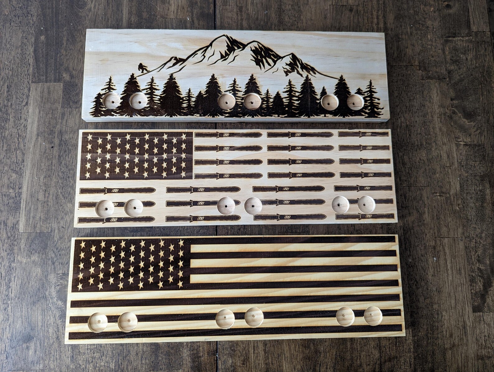 Premium Wall-Mounted Ski Rack for Organized Storage