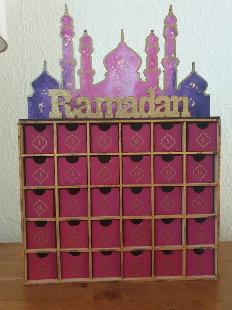 Calendrier de l'Avent du Ramadan en bois | Etsy
