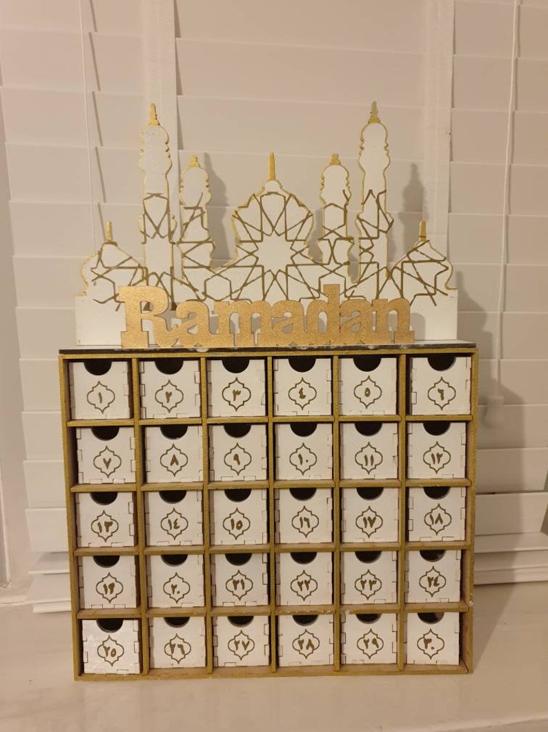 Wooden Ramadan Advent Calendar Etsy