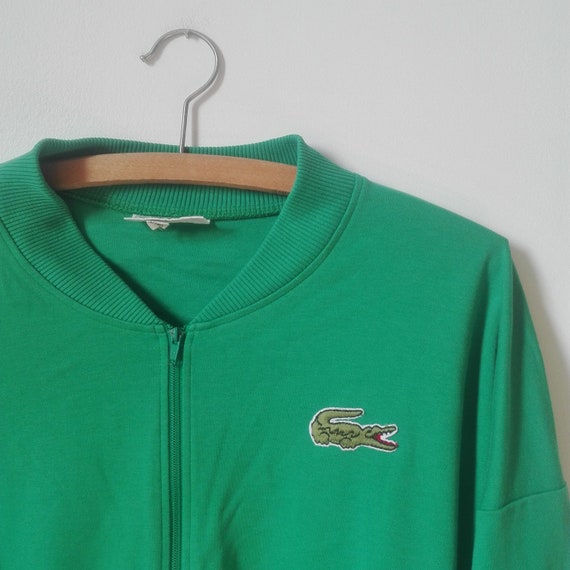 green lacoste cardigan