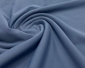 Denim Blue 4 Way Gym Yoga Sports Activewear Stretch Fabric