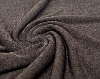 Brown Acetate Slinky 4 Way Stretch Fabric