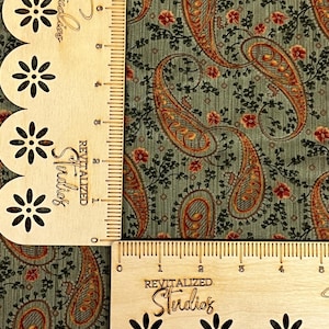 Moda Harvest Home Paisley Fabric Fat Quarter | Brannack & Patek Out of Print | Primitive Quilting, Sewing, Crafts