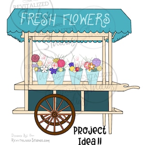 Unfinished Wood Cutouts Spring Decor Blanks for your Front Door! Flower Cart Wood Cutout