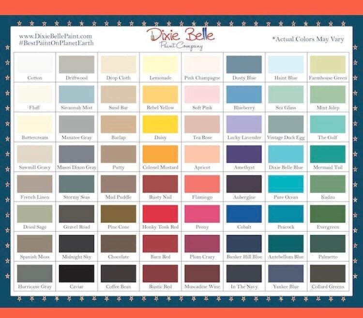 Quick shipping! Dixie Belle Chalk Mineral Paint --Choose color and si…