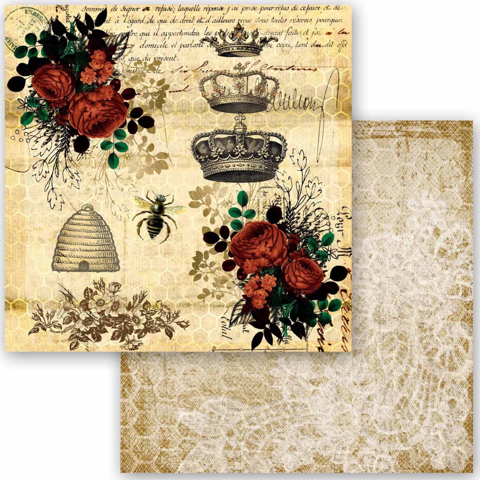 Decoupage Queen Scrapbook Bundle Queen Bee 12 Etsy