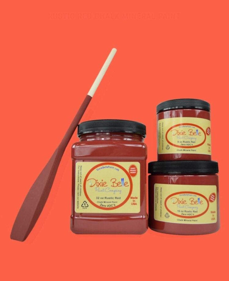 Rustic Reddixie Belle Chalk Mineral Paint Etsy