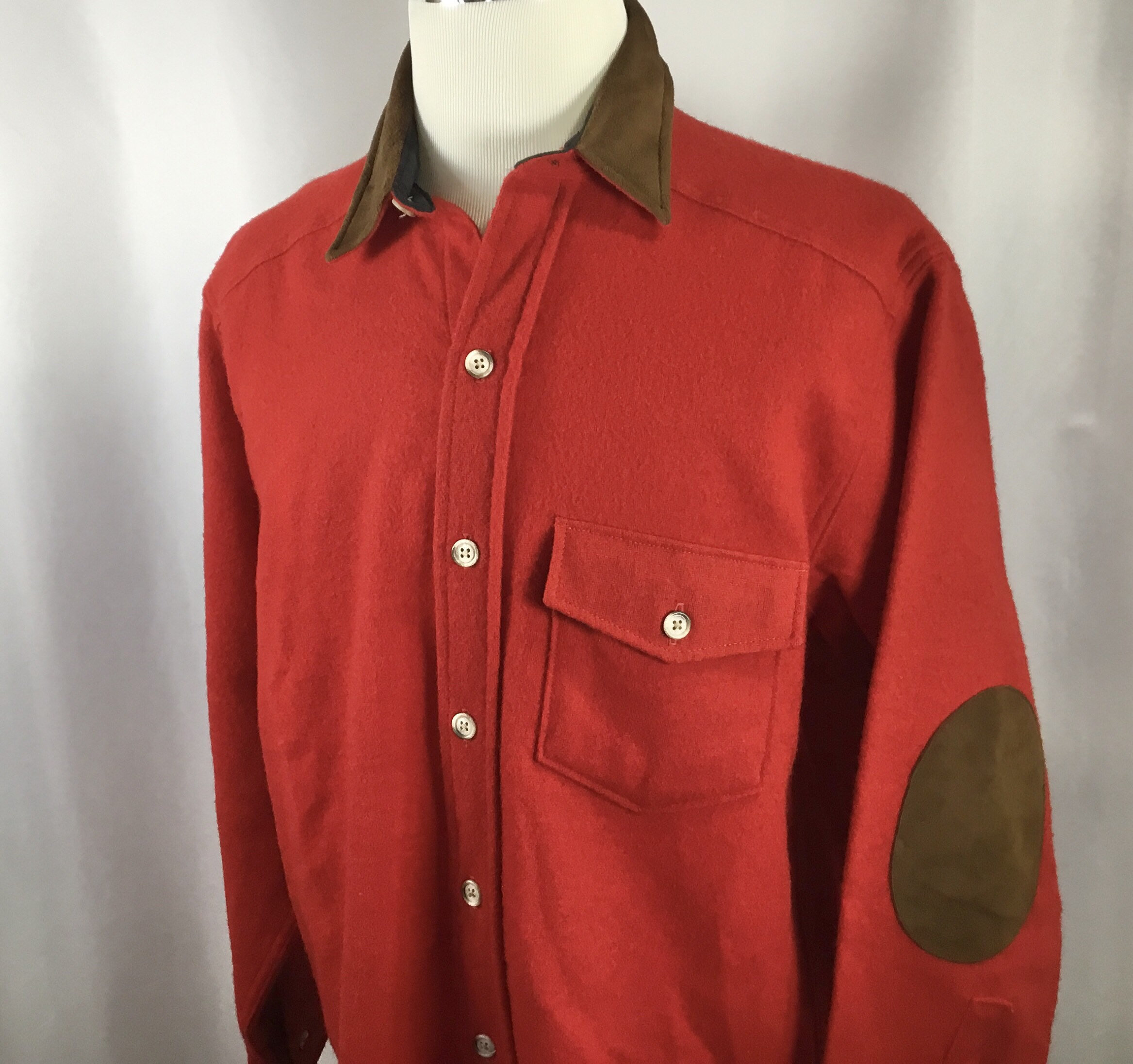 mens shirts with leather elbow patches