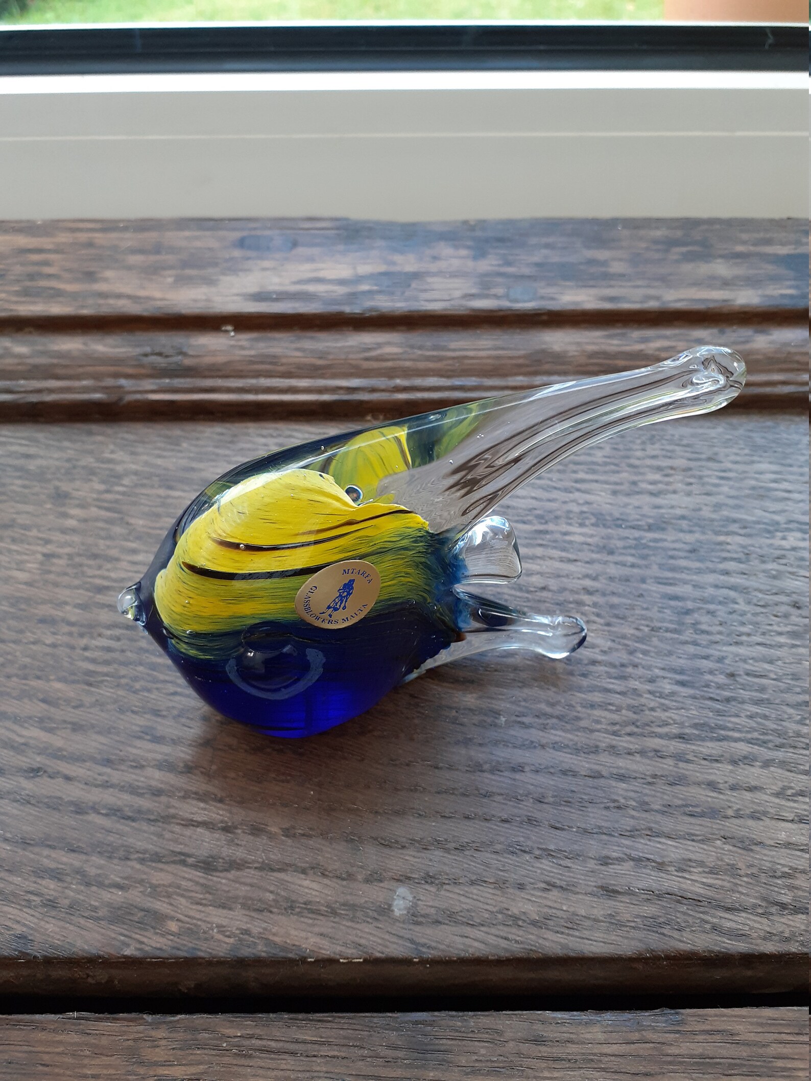 Mtarfa Glassfish Paperweight Glassblowers Malta 70s 80s Etsy España