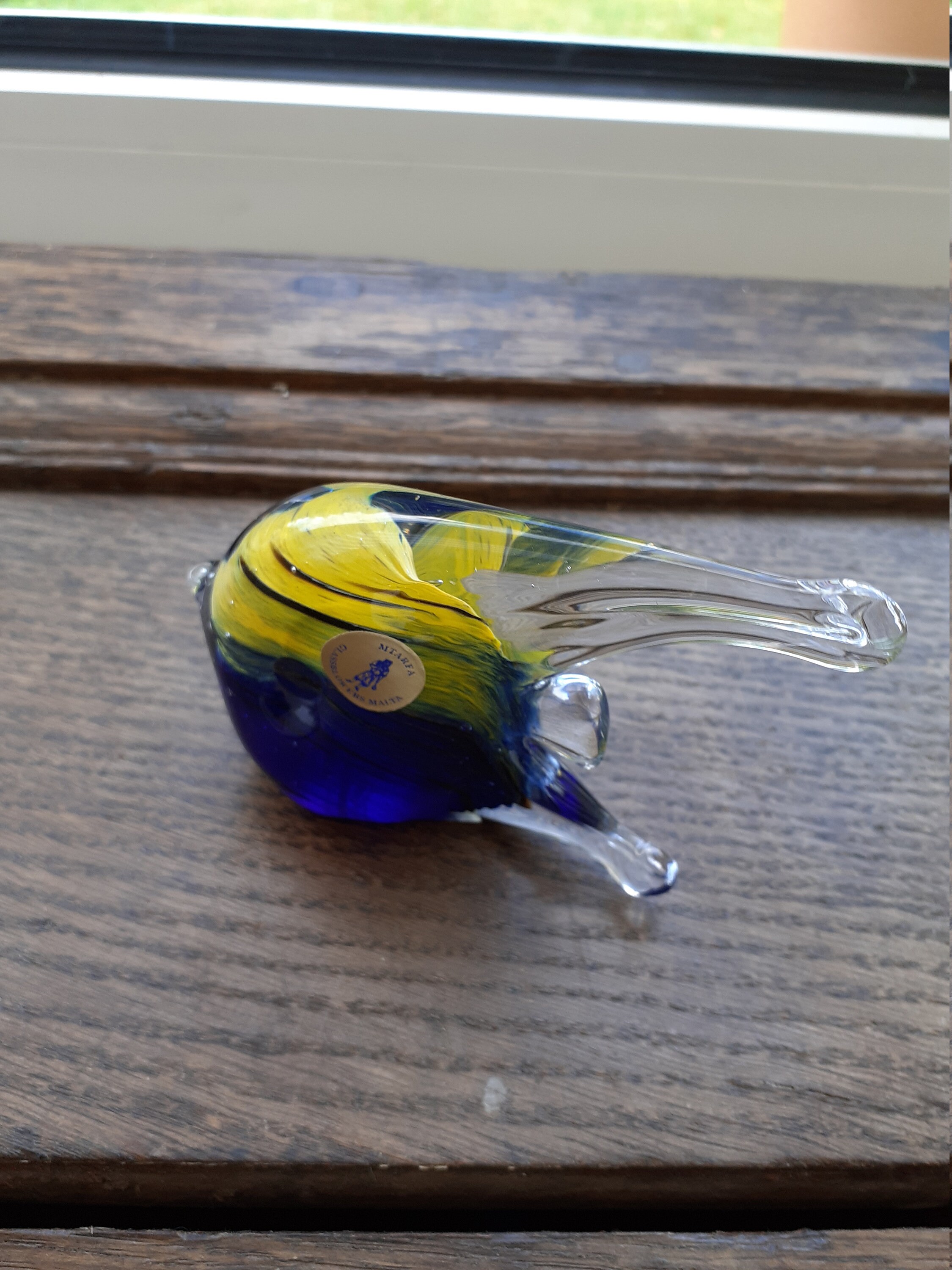 Mtarfa Glassfish Paperweight Glassblowers Malta 70s 80s Etsy España