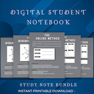 Digital Note Taking Goodnotes Notability Template College Student, iPad Planner, Notability Planner, Daily Weekly Monthly Digital Planner