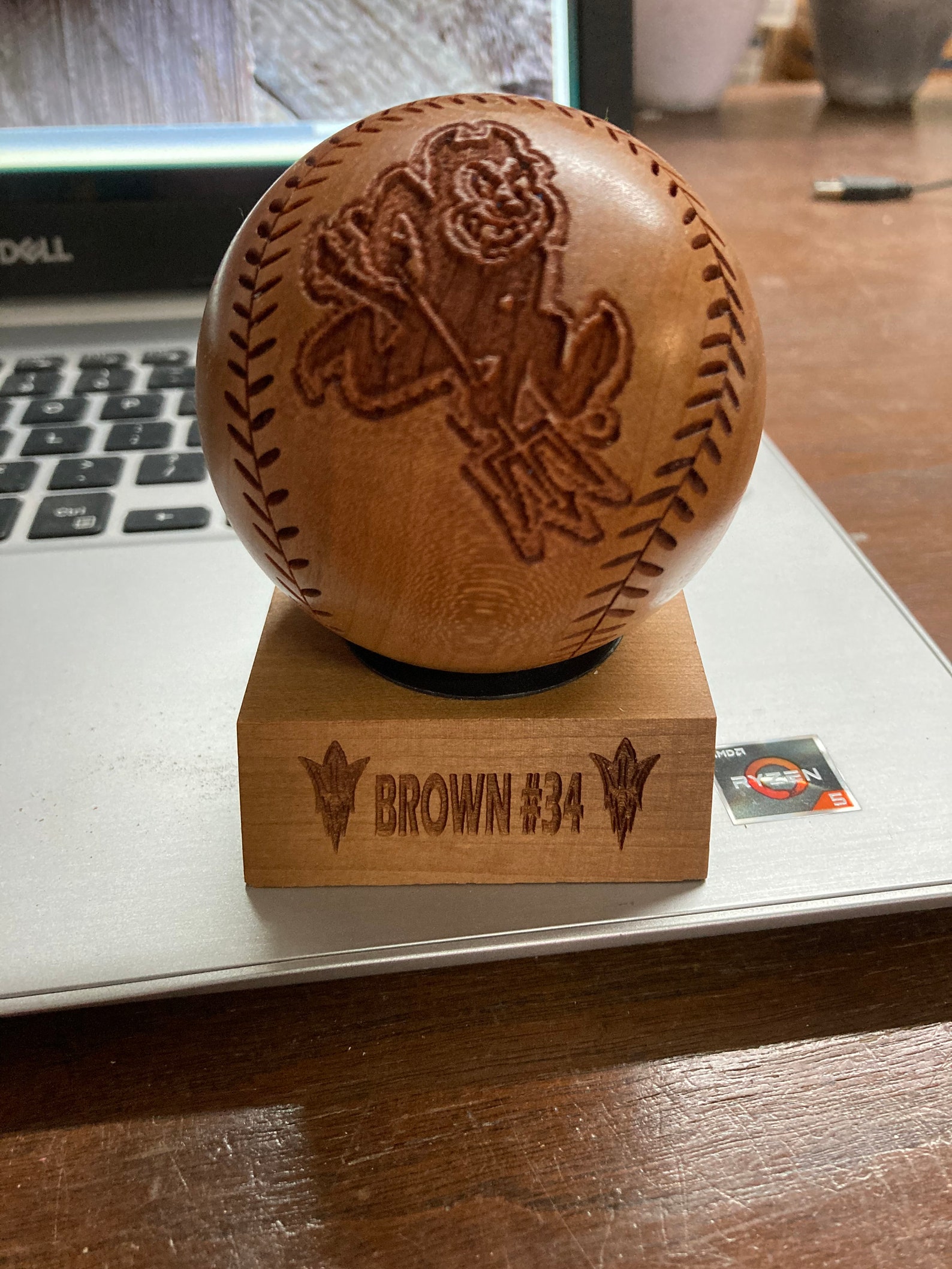 Custom Wooden Baseball Etsy