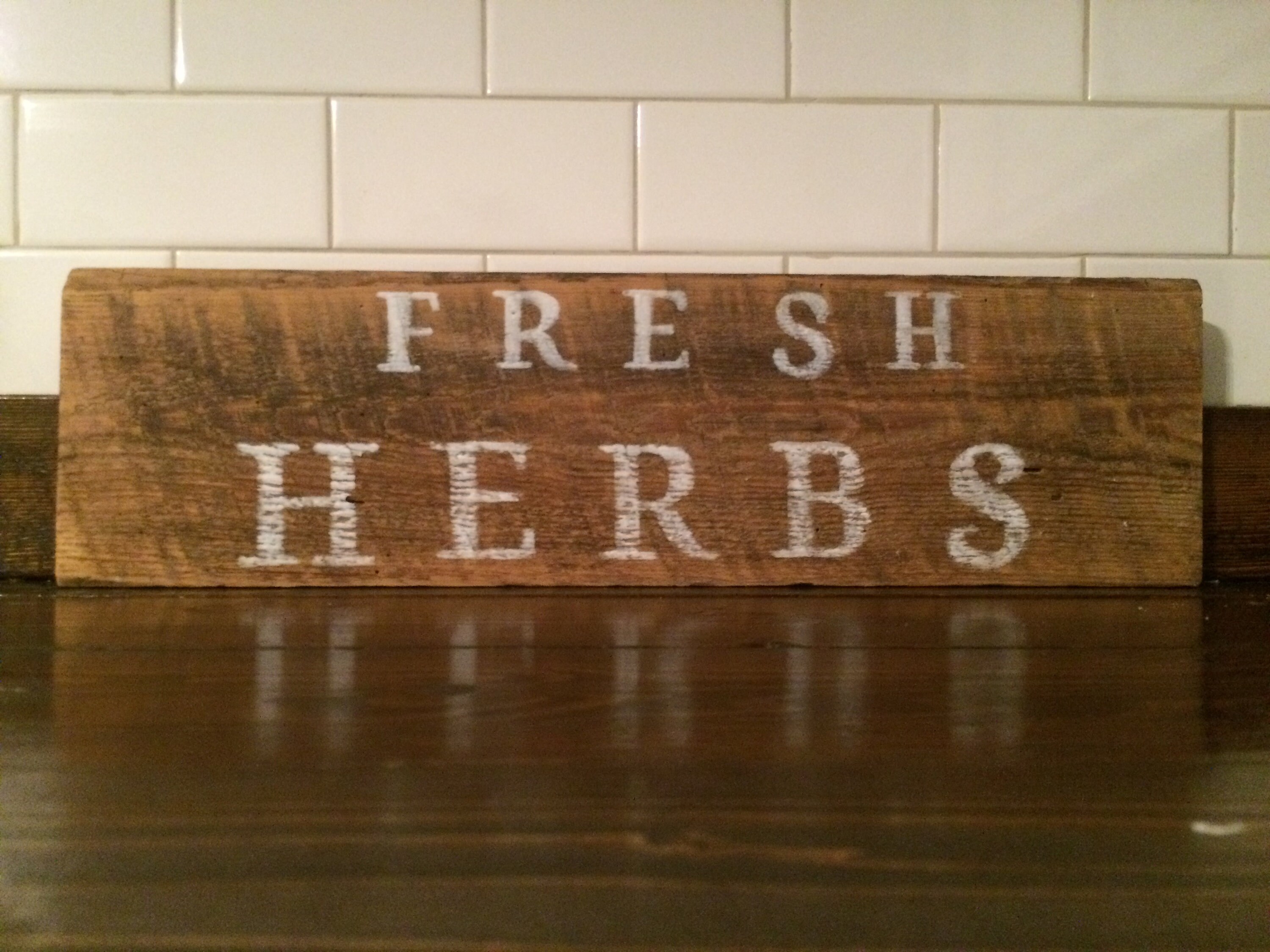 Fresh Herbs Sign Etsy