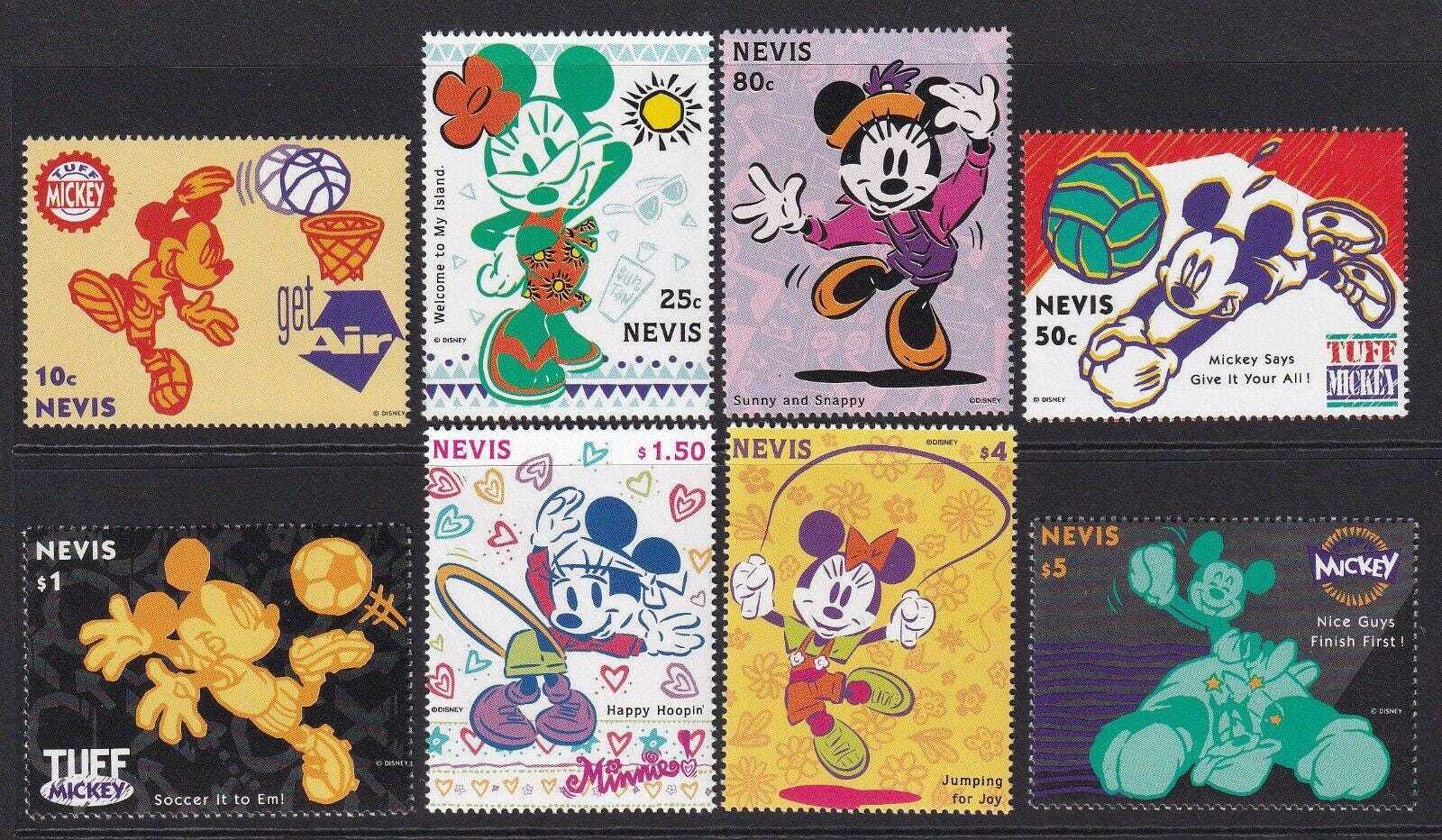 ディズニー レア 1994年 ネビス 切手8枚と記念シート2枚セット