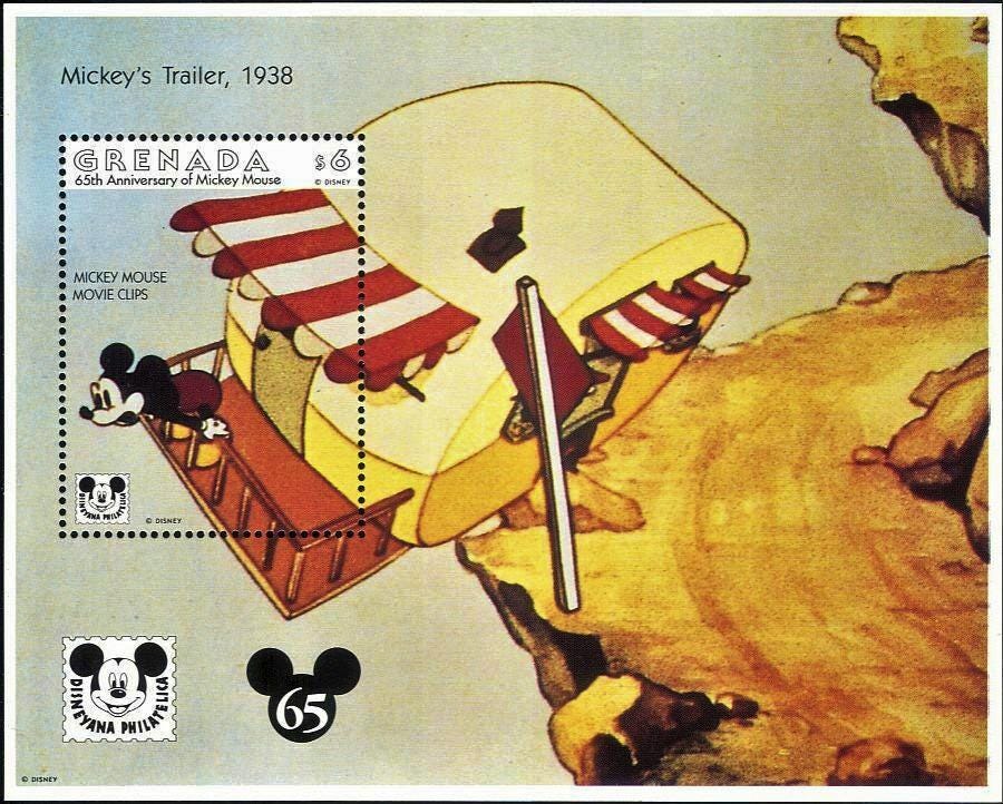 ディズニー 1993 グレナダ 切手 8 枚と記念シート 2 枚セット スコット