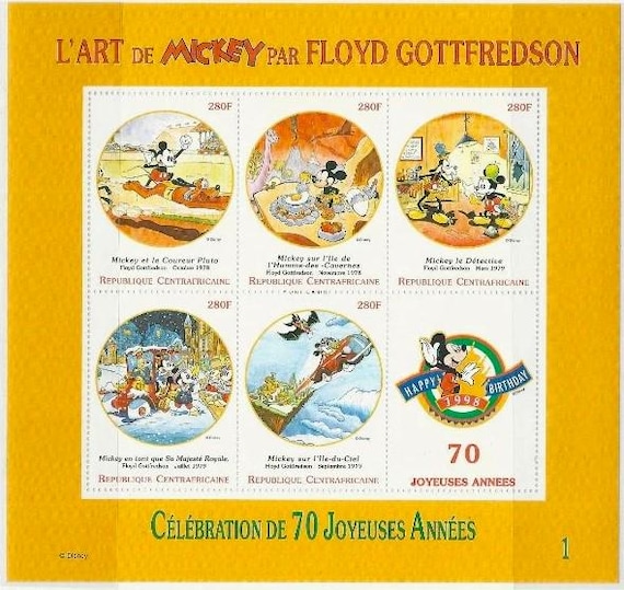ミッキ&ミニー誕生70年記念切手セット ミッキ&ミニー誕生70年記念