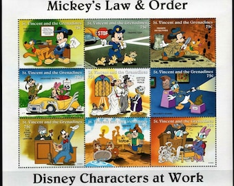 【6点まとめ売り】ディズニー 切手 ディズニー切手 DOMINICA ドミニカ 7種セット | 収集ワールド
