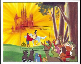 Disney 1987 Grenada 6 Souvenir Sheets Scott #1546-51 MNH from Snow White-Sleeping Beauty-Cinderella-Pinocchio-Alice in Wonderland-Peter Pan