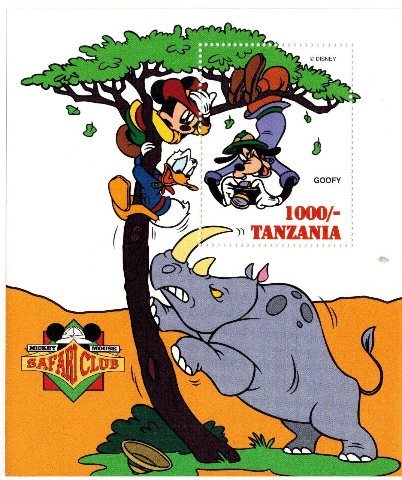Disney Safari Club スタンプコレクション　タンザニア　額裝 Disney Safari Club スタンプコレクション タンザニア 額裝