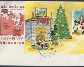 1983 Disney First Day Covers Christmas / Space