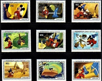 ディズニー 1985-6 ルーマニア 希少高価値切手2セット スコット