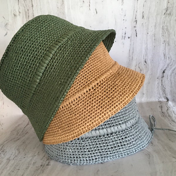 Nadia Raffia Chrochet Sun Hat