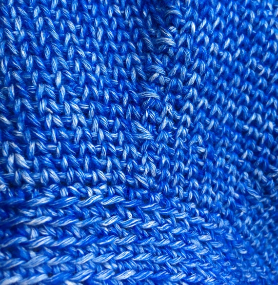 Blue Crochet Hat: Unisex Beret - Etsy display picture 3