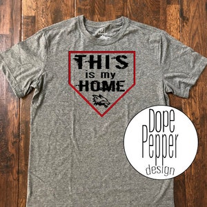 This is MY HOME home plate shirt, Yorkville Foxes, baseball, baseball mom, Foxes