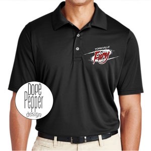 Yorkville Fury Spirit Wear Performance Polo, Fury Baseball, Dads baseball Polo