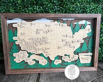 National Parks Travel Map with Personalization!
