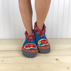 happy camper slippers