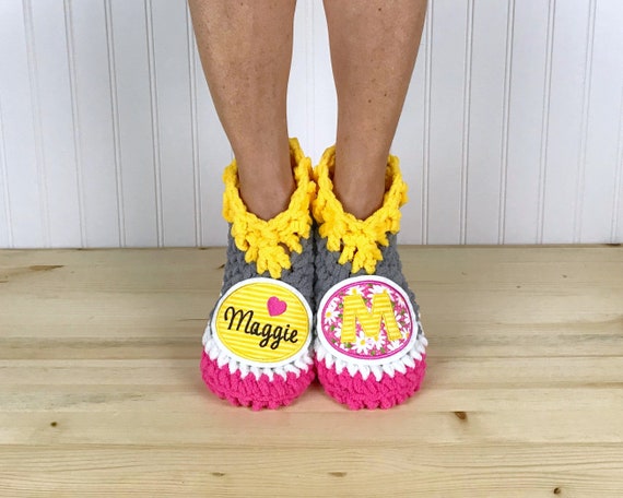 personalized fuzzy slippers